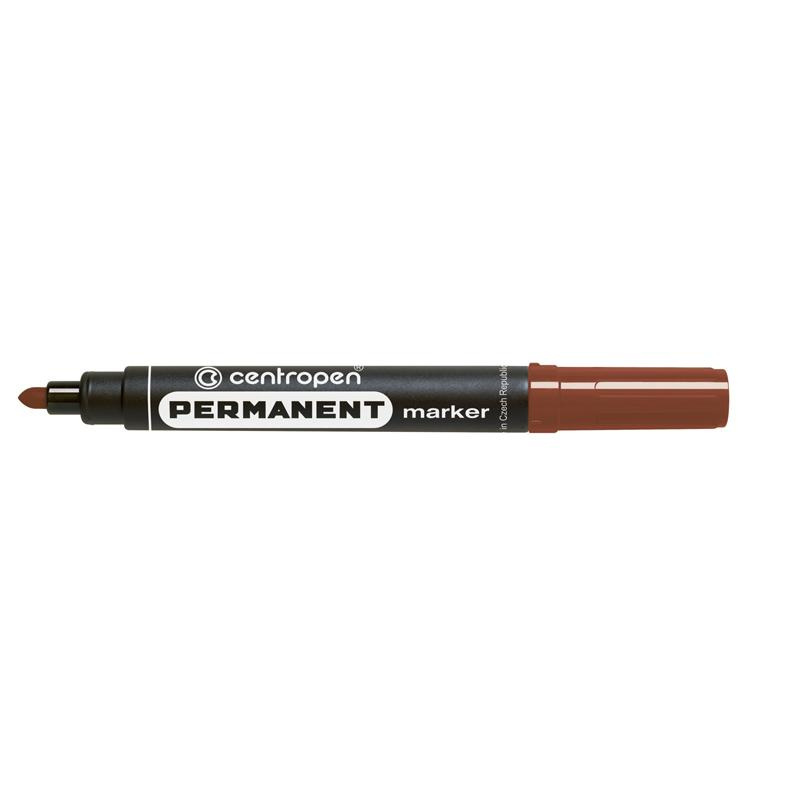Маркер CENTROPEN Permanent 8566/07 2,5 мм круглий коричневий